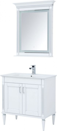 Фото комплект мебели aquanet селена 70 белый, серебро