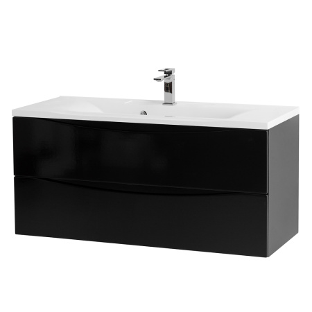 Фото тумба подвесная belbagno marino 110 см, nero lucido 