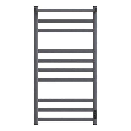 Фото полотенцесушитель электрический point меркурий pn83850pgr п9 500x1000 с полкой, диммер справа,графит