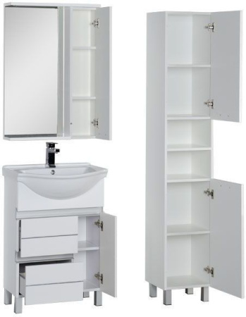 Фото комплект мебели aquanet доминика 60 белый