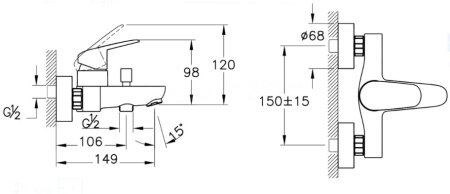 Фото комплект смесителей vira flow round a42302exp, хром