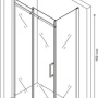 Фото душевой уголок berges wasserhaus melita 061017 прозрачное стекло  / хром 120х80