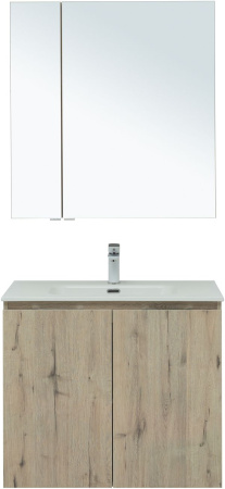 Фото комплект мебели aquanet алвита new 80 2 дверцы, дуб веллингтон белый