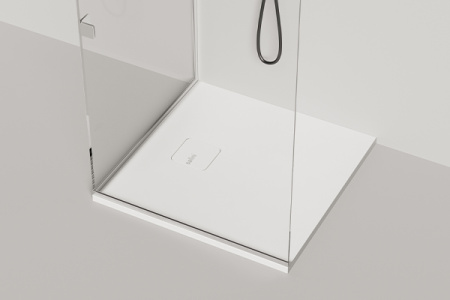 Фото поддон литьевой камень salini oasi s-stone 120323mrf 80*80 см матовый, покраска по ral полностью