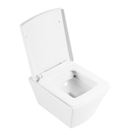 Фото унитаз подвесной безободковый belbagno regina bb104ch, белый