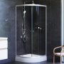 Фото душевой угол am.pm x-joy 80*80 см, профиль хром/стекло прозрачное