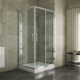 Фото душевой уголок bravat line bs090.2202a прозрачное стекло /хром  90х90