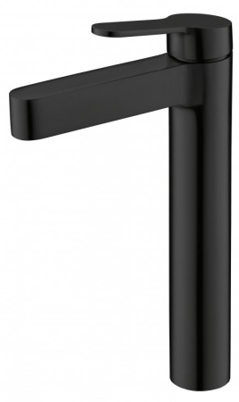 Фото смеситель для раковин belbagno delta del-lmc-nero высокий, черный матовый