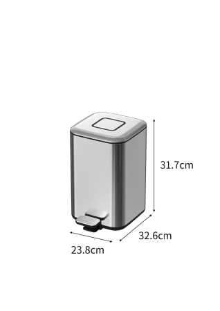 Фото ведро квадратное boheme q 10948-b, черное