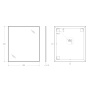 Зеркало BelBagno SPC-AL-800-900 80*90 см, сатин Зеркало BelBagno SPC-AL-800-900 80*90 см, сатин
