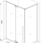Фото душевой уголок aquanet ideal ae-axc94mb-s-c 140x90 прозрачное стекло