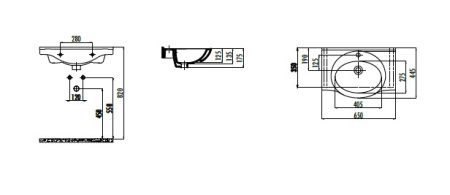 Фото раковина мебельная creavit 65 см et165-00cb00e-0000, белая